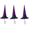 Northlight LED Lighted Witches Hat Outdoor Halloween Pathway Markers - 14" - White Lights - 4 of 4