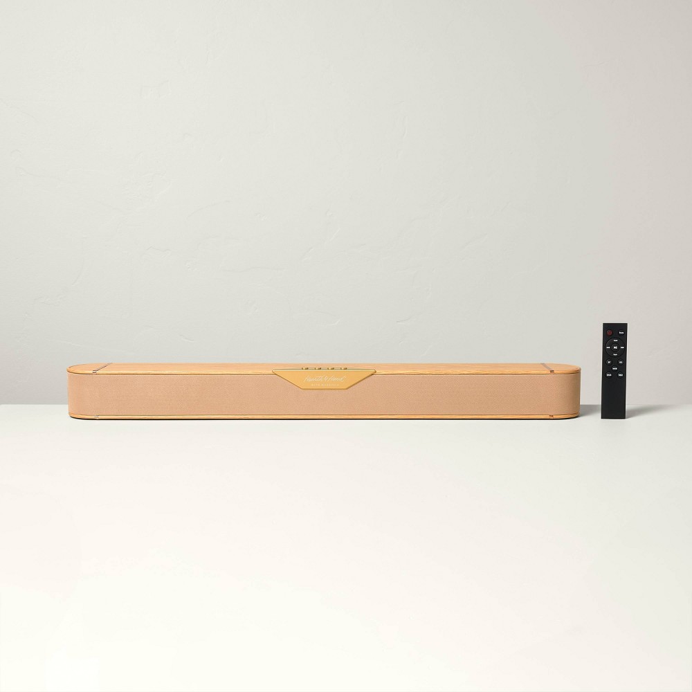 32" Wood & Brass Finish Dolby Digital Soundbar - Hearth & Hand™ with Magnolia