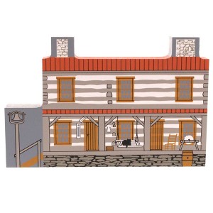 Cats Meow 4.0 Inch Rabbit Hash Log Cabin Souvenir Landmark 3Ed Series Village Buildings - 1 of 2