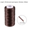 Unique Bargains Flat DIY Crafts Art Handmade Leather Sewing Waxed Thread - 2 of 4