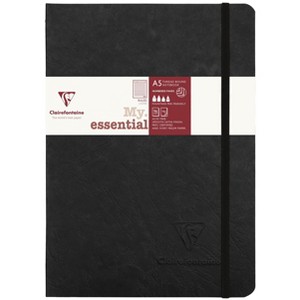 Clairefontaine "My Essential" Bound Paginated Notebook - 96 Ruled Sheets - 6 x 8 1/4 - Black - 1 of 4