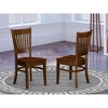 East West Furniture, Vancouver Wood Seat Dining Chairs in Espresso Finish, Set of 2 - 2 of 3