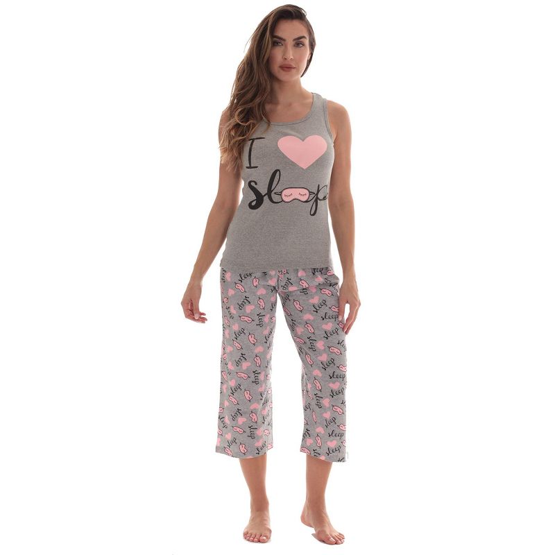 Just Love 100% Cotton Capri and Pant Sets Women Sleepwear - PJ Set, 1 of 4