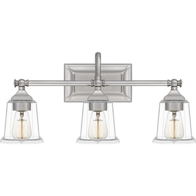 Quoizel Lighting Nicholas 3 - Light Vanity in  Brushed Nickel