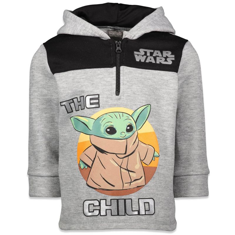 Star Wars The Child Baby Fleece Half Zip Hoodie Infant, 1 of 8