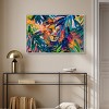 Art Remedy Relaxing Lion Tropical Jungle Animals Wall Art Framed - 2 of 4