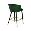 Meridian Furniture,Cassie Green Velvet Stool, Set of 2 - 2 of 4