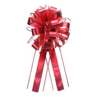 Unique Bargains Metallic Gift Wrapping Large Pull Bow for Wedding Baskets Presents 20 Pcs