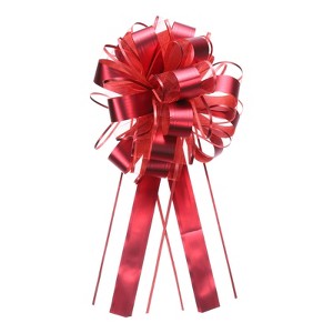 Unique Bargains Metallic Gift Wrapping Large Pull Bow for Wedding Baskets Presents 20 Pcs - 1 of 4