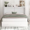 Mjkone Murphy Cube Cabinet Bed, Queen Murphy Bed with Trifold Foam Mattress, Built-in USB Charging Station& Roomy Storage Drawers - 2 of 4