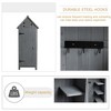 30.3"L X 21.3"W X 70.5"H Outdoor Storage Cabinet Tool Shed Wooden Garden Shed Natural - 4 of 4