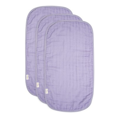 Image of Natemia Muslin Burp Cloth 3Pc Lilac