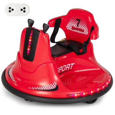 Infans 12V Bumper Car for Kids Toddlers Electric Ride On Car Vehicle w/ 360° Spin