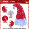 Grinch Christmas Tree, 6 Ft. Pre-Lit Bent Top Santa Hat Style Artificial Christmas Tree for Christmas Decoration - 4 of 4