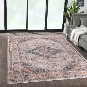 Gulches Vintage Medallion Woven Area Rug: Timeless Elegance for Your Home - 1 of 4