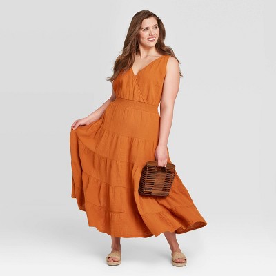 women's plus size tiered dresses
