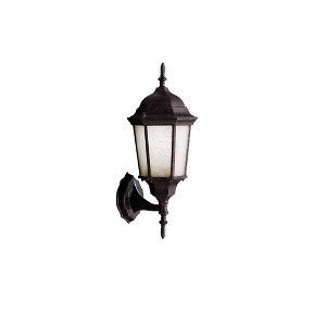 Madison 20 inch 1 Light Outdoor Wall Light with Clear Beveled Glass in Black - 1 of 1