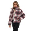 Women's Faux Wool Puffer Jacket - S.E.B. By SEBBY - 3 of 4