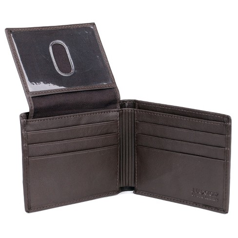 J. Buxton Ridgewood Credit Card Rfid Blocking Billfold Leather