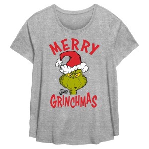 Women's Dr. Seuss Merry Grinchmas T-Shirt - 1 of 3