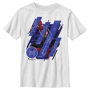 Boy's Marvel Spider-Man: No Way Home Suit Blueprint Panels T-Shirt - 1 of 4