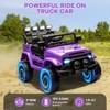 12V Ride On Truck Car,Kids Electric Vehicle with Parent Remote Control,Ride On Toy Truck with Spring Suspension, 3 Speeds,Lights,Music for Kids 3-8 - 2 of 4