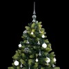 vidaXL Artificial Hinged Christmas Tree with 150 LEDs, Multi-Size Christmas Ball Set, Realistic PE Tips and Sturdy Stand - 59.1" - 2 of 4