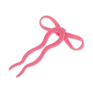 Unique Bargains Women's Bow Wave Chignon Pin 1 Pc - 1 of 4