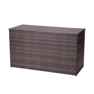 154gal Steel Deck Box Brown - Teamson Home