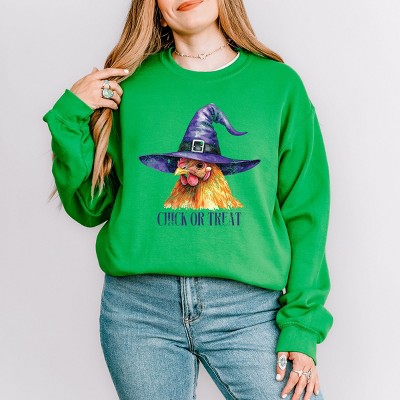 Simply Sage Market Chick Or Treat Watercolor Distressed Sweatshirt