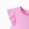 PATPAT Baby Girl Dresses Infant Ruffle & Short Sleeveless  Summer Dress Casual Party Dress Floral Tutu Dress - 3 of 4