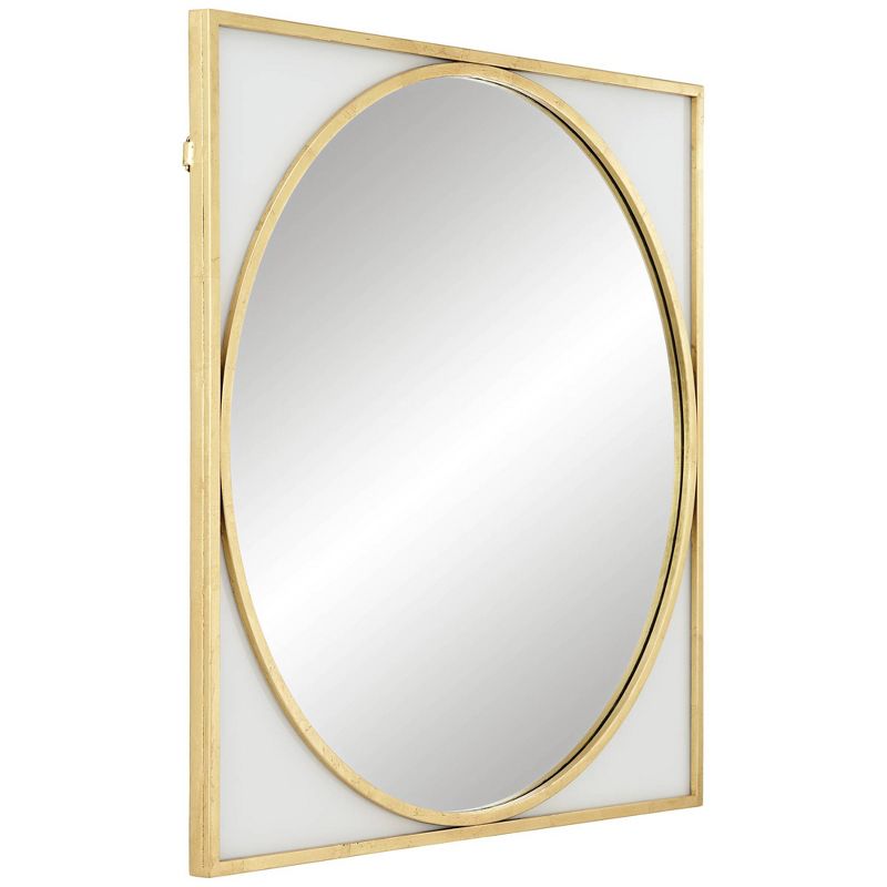 Uttermost Meri Glossy Gold Leaf 34" Square Wall Mirror, 5 of 8