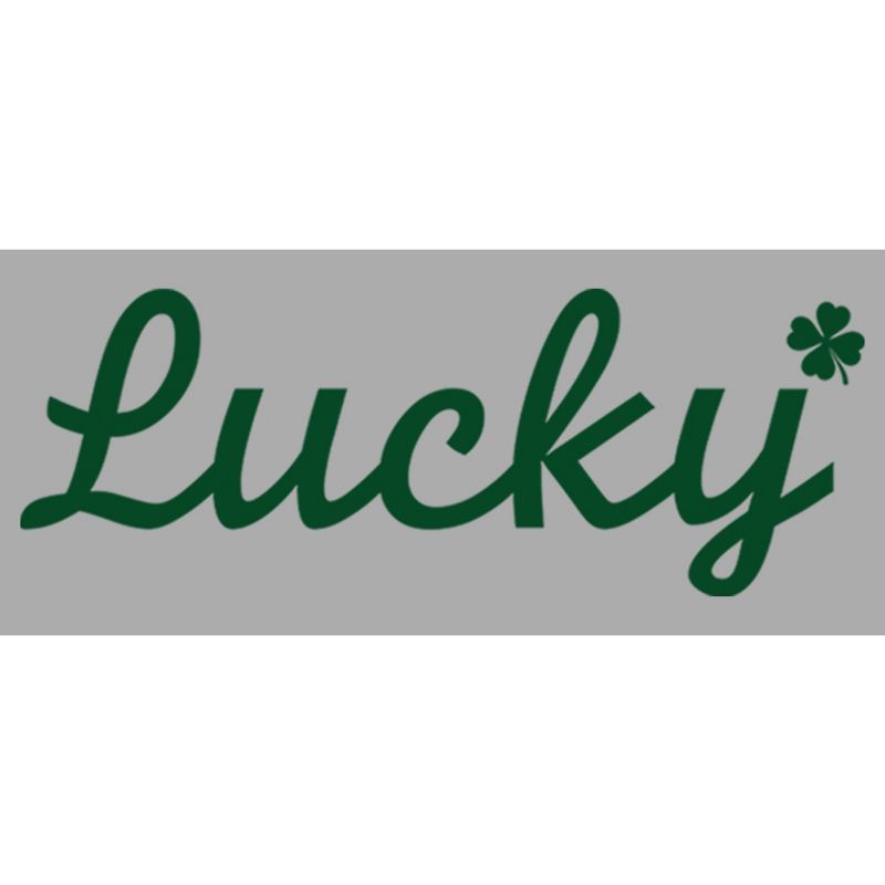 Men's Lost Gods St. Patrick's Day Lucky Cursive T-Shirt, 2 of 6