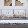vidaXL Metal Headboard White 59.1" - 3 of 4