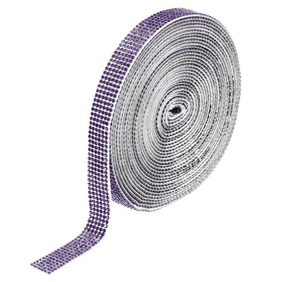 Unique Bargains Self-Adhesive Crafts Decorations Crystal Rhinestone Diamond Ribbons