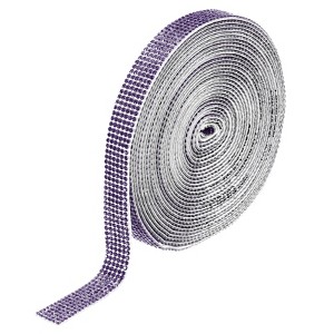 Unique Bargains Self-Adhesive Crafts Decorations Crystal Rhinestone Diamond Ribbons - 1 of 4