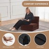 3-in-1 Convertible Folding Sleeper Chair Sofa Bed Lazy Couch with Pillow Fabric for Living Room - 3 of 4