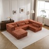 Whisen Modern Compression Loveseat, Convertible Floor Sofa Bed,DIY Boneless Modular Sectional Couch, No Assembly Required - 3 of 4