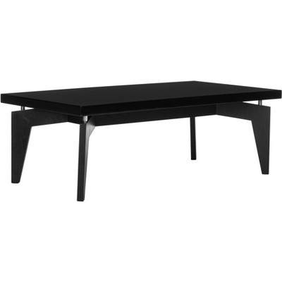 Retro Black and White Lacquered Wood Coffee Table