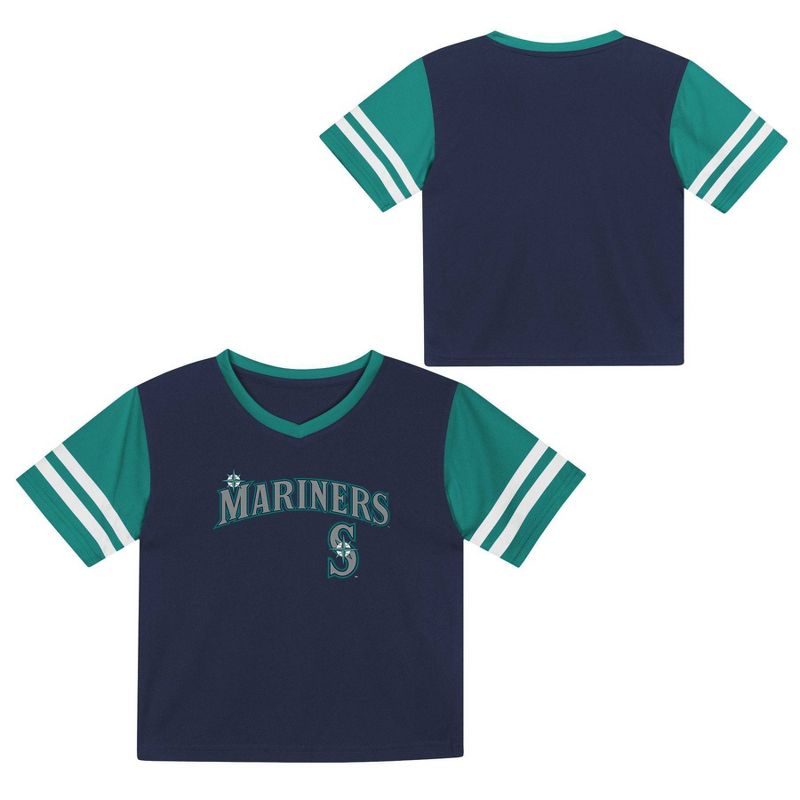 MLB Seattle Mariners Toddler Boys&#39; Pullover Team Jersey, 1 of 4