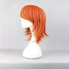 Unique Bargains Women's Wigs 14" Orange with Wig Cap Shoulder Length - 3 of 4