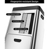 15-gallon double-layer stainless steel trash can, large-capacity classified trash can with pulleys, suitable for living room, kitchen, office - 3 of 4