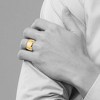 Black Bow Jewelry 7mm to 12mm 14K Yellow Gold Half Round Standard Fit Band - 4 of 4