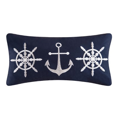 C&F Home 12" x 24" Sailor's Bay Embroidered Throw Pillow