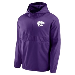 NCAA Kansas State Wildcats Men's Gray Windbreaker Jacket - 1 of 3