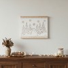 HomeRoots 16" X 19" Natural And White Winter Village Christmas Trees Hanging Wall Decor - 2 of 4