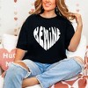 Simply Sage Market Women's Be Mine Distressed Heart Short Sleeve Garment Dyed Tee - 2 of 4