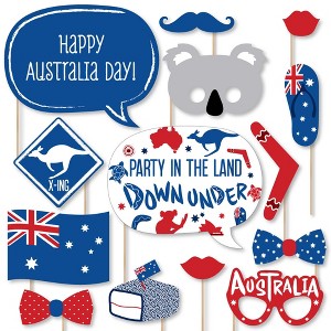 Big Dot of Happiness Australia Day - G'Day Mate Aussie Party Photo Booth Props Kit - 20 Count - 1 of 4