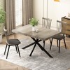 Anybear 55.11'' -70.86"Retro Rectangular Stretch Dining Table - 4 of 4