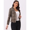 INSPIRE CHIC Women's Notched Lapel Open Front Business Casual Blazer - 2 of 4